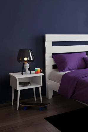 Urban Model Masif Ahşap Karyola ve 2 Adet Komodin Kolay Kurulum Fırınlanmış İthal Sibirya Çamı 90x190 Yatak Uyumlu 2 Adet Komodin