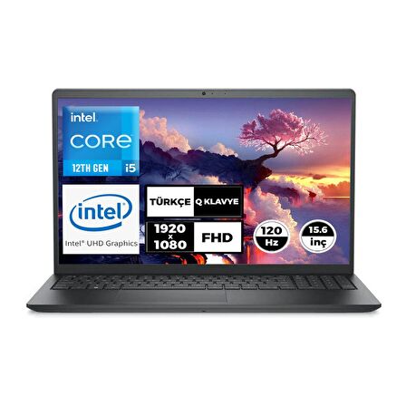 Dell Vostro 3520 Intel Core i5-1235U 16GB 512GB SSD 15.6" FHD Windows 11 Pro Taşınabilir Bilgisayar N5315PVNB3520U015