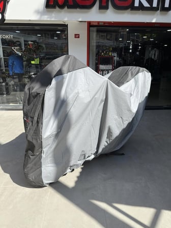Motokit Universal Orta Boy Motosiklet Brandası Gri