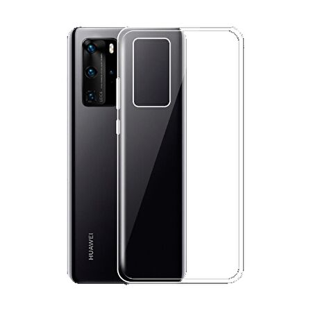 Gpack Huawei P40 Kılıf Süper Silikon Yumuşak Arka Koruma