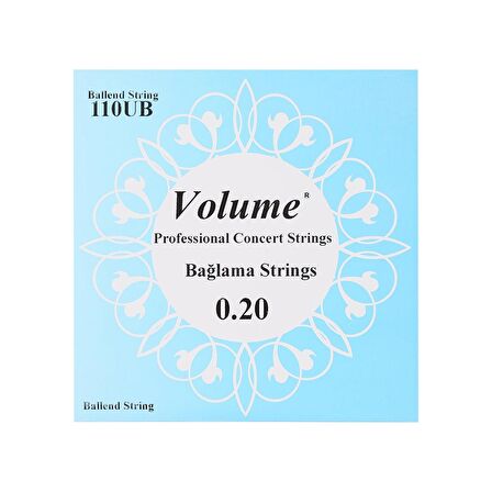 VOLUME 110UB PROFESYONEL UZUN BAĞLAMA TELİ 0.20 TOPUZLU