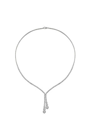 Çağ Zirkon Taşlı Kadın Gümüş Kolye