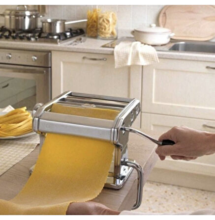 Derya Titania İtalya Gold Imperial 2 Kesicili Manuel 180 mm Erişte Makarna Yapma Makinesi