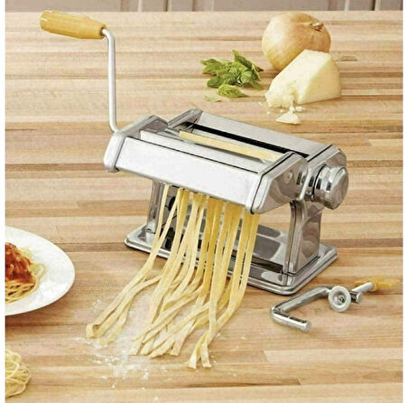 Derya Titania İtalya Gold Imperial 2 Kesicili Manuel 180 mm Erişte Makarna Yapma Makinesi