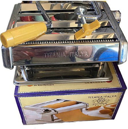 Derya Titania İtalya Gold Imperial 2 Kesicili Manuel 180 mm Erişte Makarna Yapma Makinesi