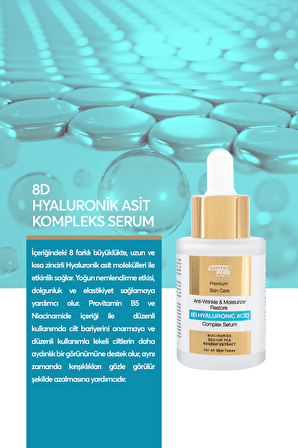 SOFTTO PLUS 8D HYALÜRONİK ASİT KOMPLEK SERUM 30 ML+30 ML