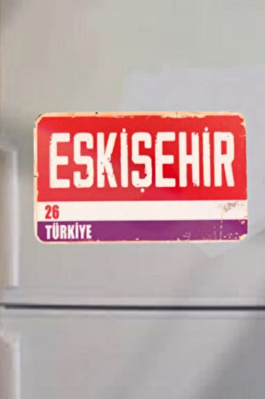 Eskişehir Şehir Temalı Buzdolabı Magneti