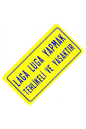 Laga Luga Yazılı Sök-Tak-Pratik Vantuzlu Yeni Nesil Dekor Plaka