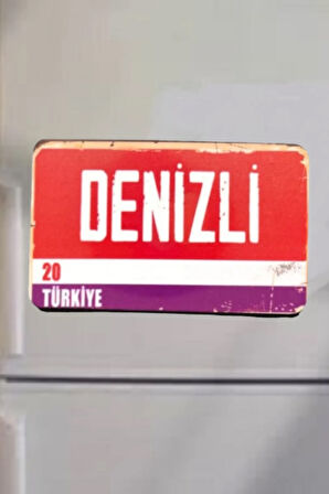 Denizli Şehir Temalı Buzdolabı Magneti