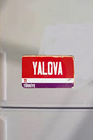 Yalova Şehir Temalı Buzdolabı Magneti