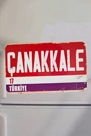 Çanakkale Şehir Temalı Buzdolabı Magneti