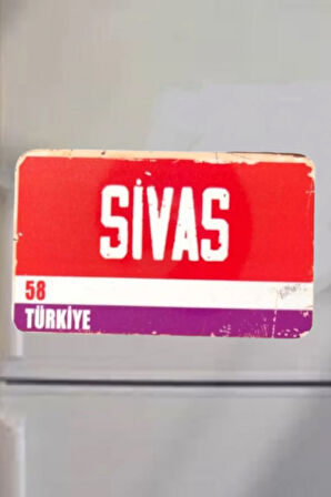 Sivas Şehir Temalı Buzdolabı Magneti
