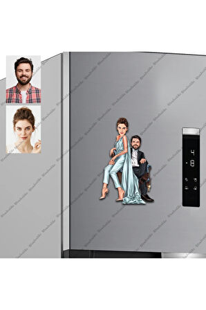 Bay Tasarımlı Buzdolabı Magneti/resim Gönder Magnet Olsun