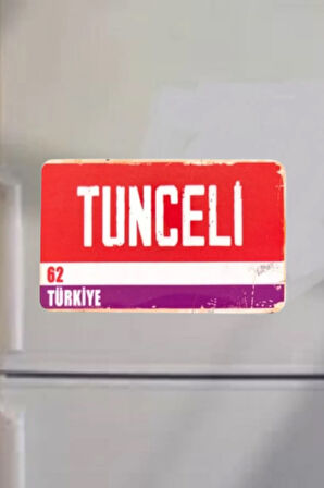 Tunceli Şehir Temalı Buzdolabı Magneti