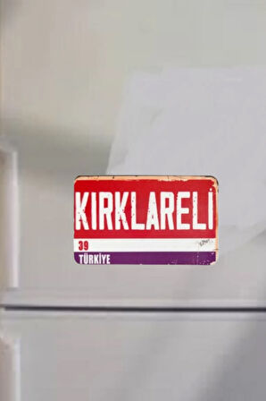 Kırklareli Şehir Temalı Buzdolabı Magneti