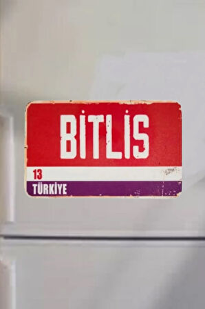 Bitlis Şehir Temalı Buzdolabı Magneti