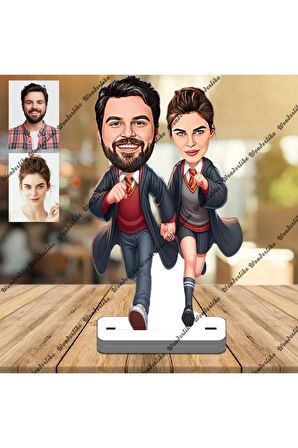 Arkadaş 3D Ahşap Biblo,Sevgiliye Hediye,Doğum Günü Hediyesi