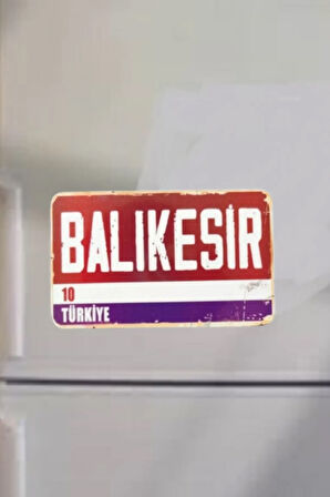 Balıkesir Şehir Temalı Buzdolabı Magneti