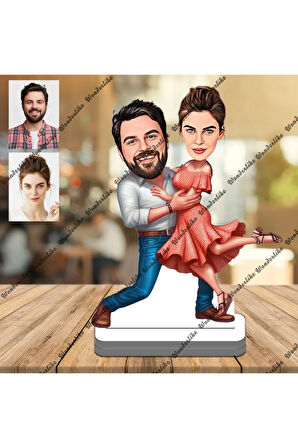 Genç Arkadaşlar 3D Ahşap Biblo,Sevgiliye Hediye,Doğum Günü Hed