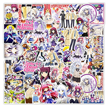 Anime Angel Beats Sticker Seti