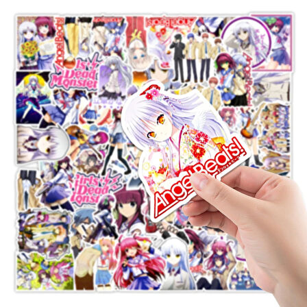 Anime Angel Beats Sticker Seti