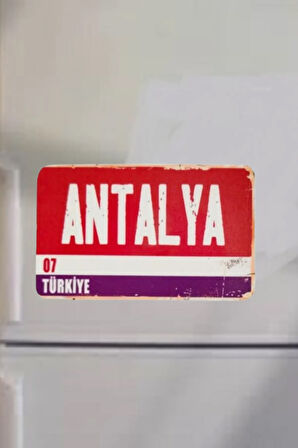 Antalya Şehir Temalı Buzdolabı Magneti
