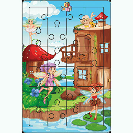 Br Toys Peri Kızlar -2 24 lü yap Boz puzzle