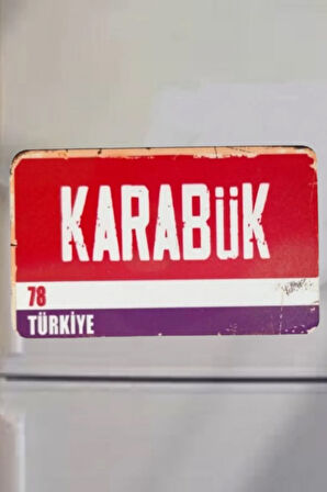 Karabük Şehir Temalı Buzdolabı Magneti