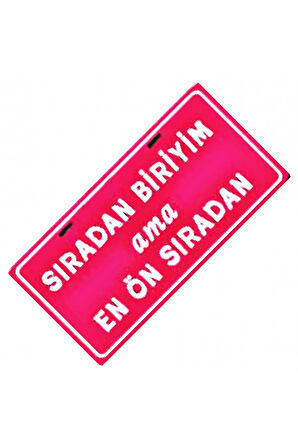 Sıradan Biriyim Yazılı Sök-Tak-Pratik Vantuzlu  Dekor Plaka