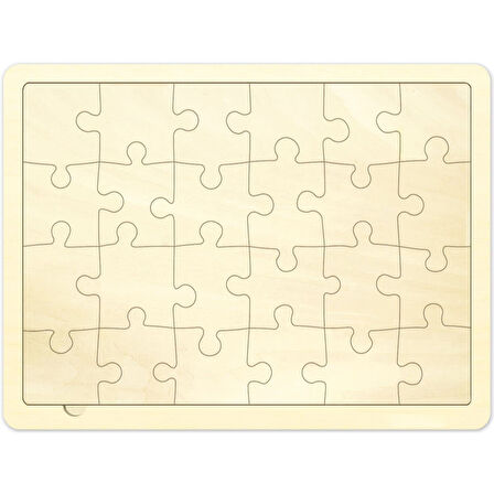 Kişiye Özel Ahşap Puzzle 24 Parça