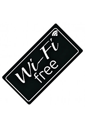 Wifi Free Yazılı Sök-Tak-Pratik Vantuzlu Yeni Nesil Dekor Plaka