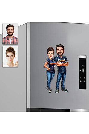 Arkadaş Tasarımlı Buzdolabı Magneti