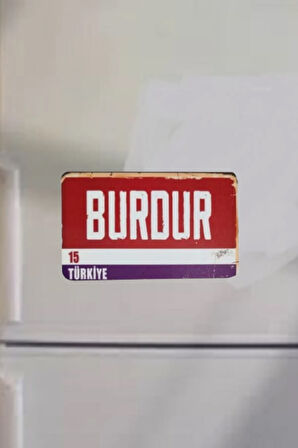 Burdur Şehir Temalı Buzdolabı Magneti