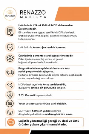 Shark New   Tek Kişilik MDF Karyola