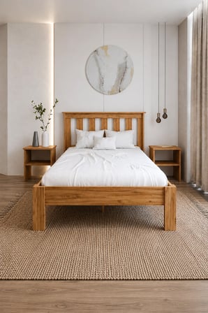 Shark New   Tek Kişilik MDF Karyola ve 2 Komodinli Set