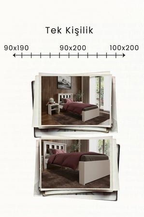 Stark Tek Kişilik MDF Karyola