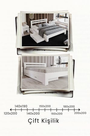 Letto 4 Çekmeceli Tek Kişilik MDF Karyola