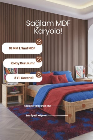 Letto   Çift Kişilik MDF Karyola