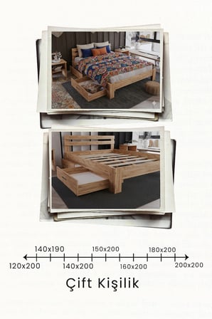Letto   2 Çekmeceli Tek Kişilik MDF Karyola