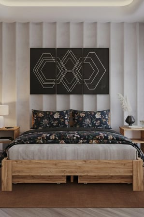 Letto   4 Çekmeceli Tek Kişilik MDF Karyola