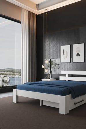 Lotus 4 Çekmeceli Tek Kişilik MDF Karyola