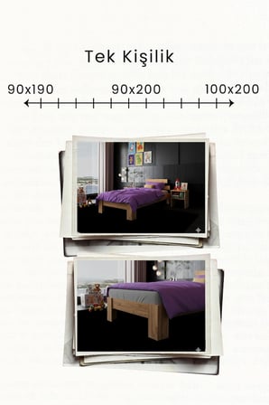 Lotus   Tek Kişilik MDF Karyola
