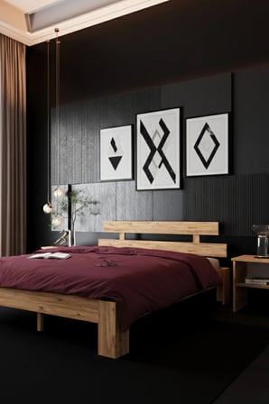 Lotus   Çift Kişilik MDF Karyola