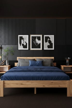 Lotus   Çift Kişilik MDF Karyola