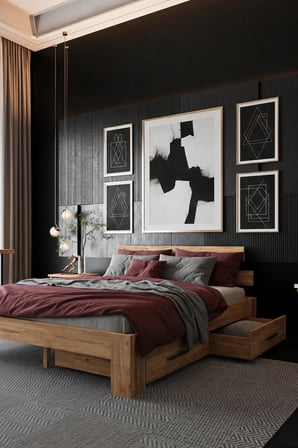 Lotus   2 Çekmeceli Tek Kişilik MDF Karyola