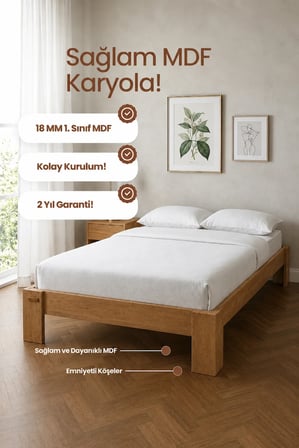 Stillo   Başlıksız Tek Kişilik MDF Karyola
