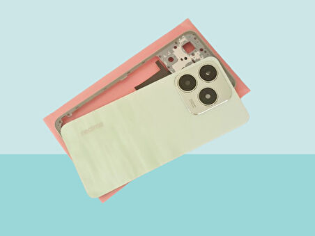 Tkgz - Oppo Realme C61  KASA FULL Arka Kapak Batarya Kapağı - SİYAH