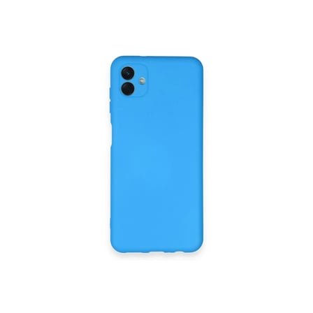 Samsung Galaxy A04 Kılıf Nano içi Kadife Silikon - Mavi