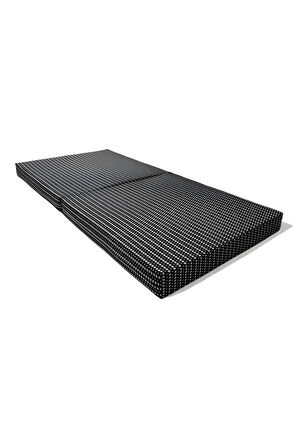Bebek Yatağı-Katlanır Bebek Yatağı-Beşik Yatağı 60x120 7 cm Kalınlık -Küçük Siyah