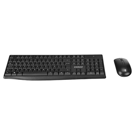 EVEREST KM-7500 SİYAH KABLOSUZ Q MULTİMEDYA KLAVYE MOUSE SET 